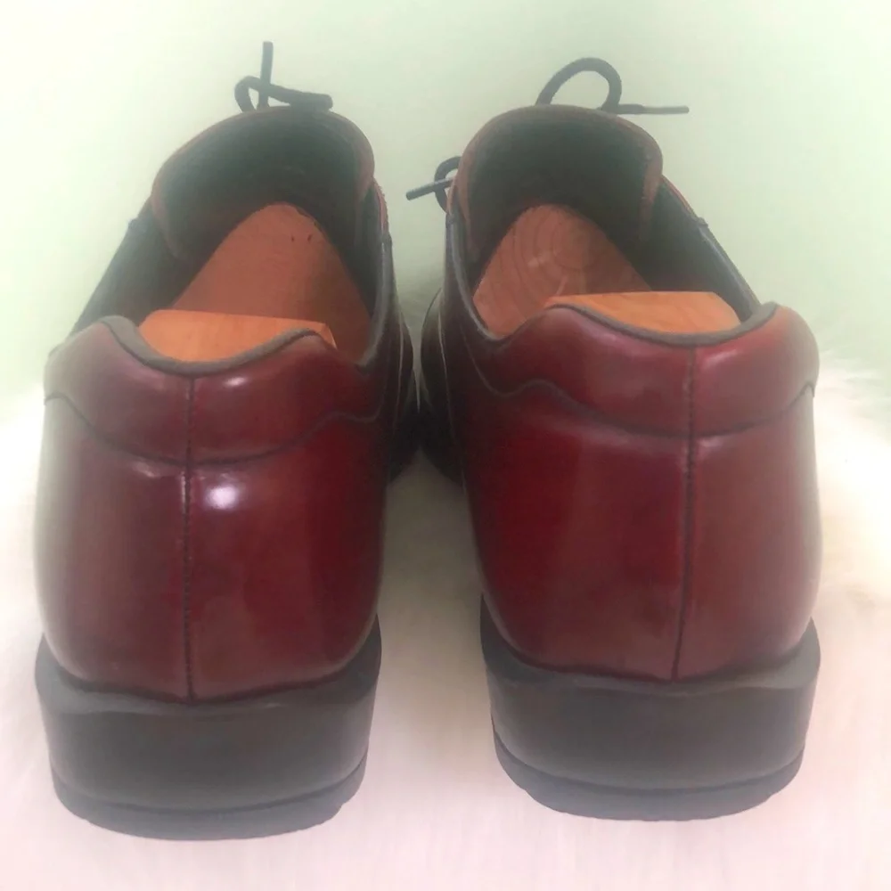 PRADA Men's Burgundy Loafers sz 8 w/ COA - Picture 8 of 11
